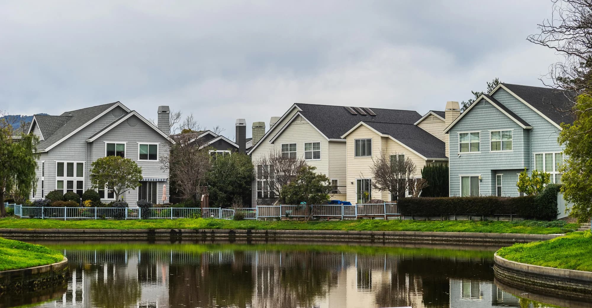Professional financial team reviewing community reports